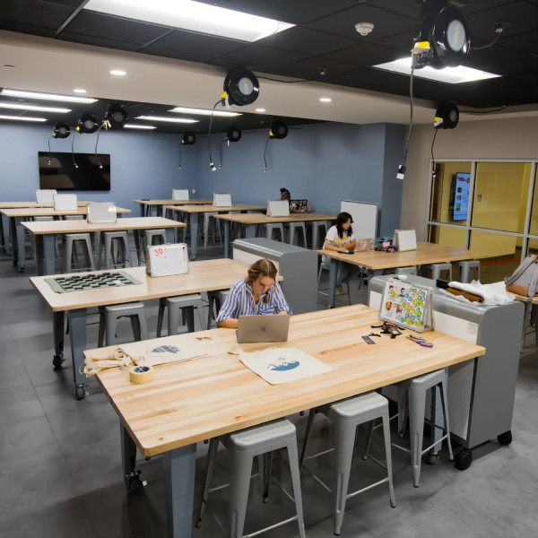 IDEA Island Butcher Block Table