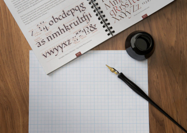 8.5" x 11" 4x4 Grid Bond Paper Pad