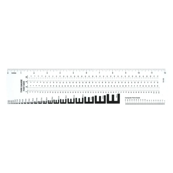 Graphic Arts Type & Gauge Ruler