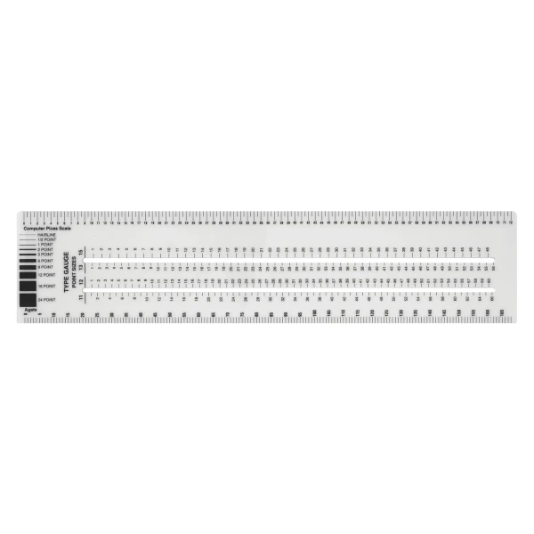 Graphic Arts Type & Gauge Ruler