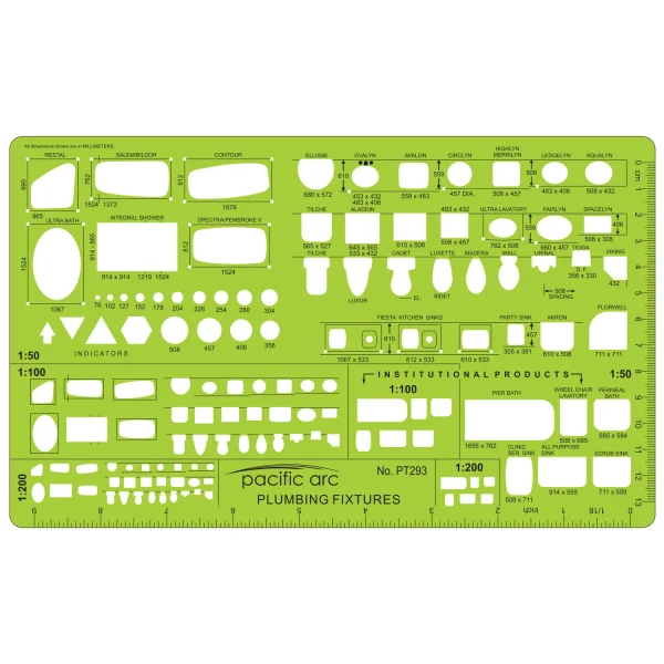 Metric Plumbing Fixtures Template
