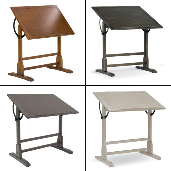 Vintage Wood Drafting Table