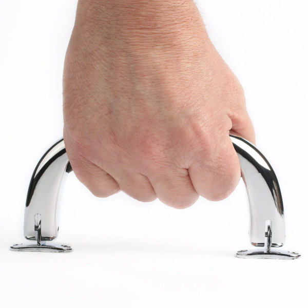 Chrome and Black Plastic Handle