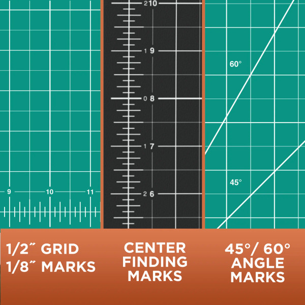 Alvin Double-Sided Professional Cutting Mat grid lines