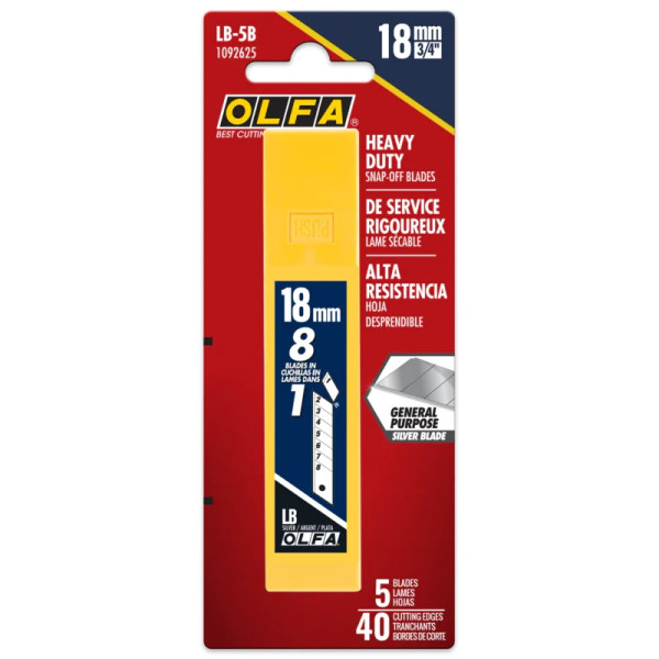 18mm LB Silver Snap Blades