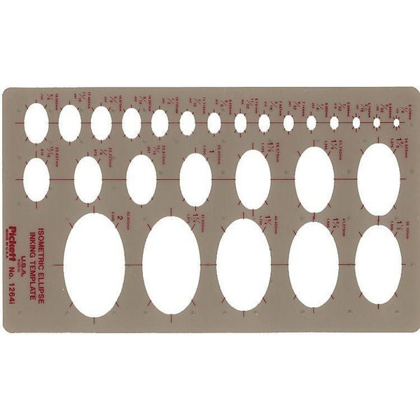 Isometric Ellipses Template