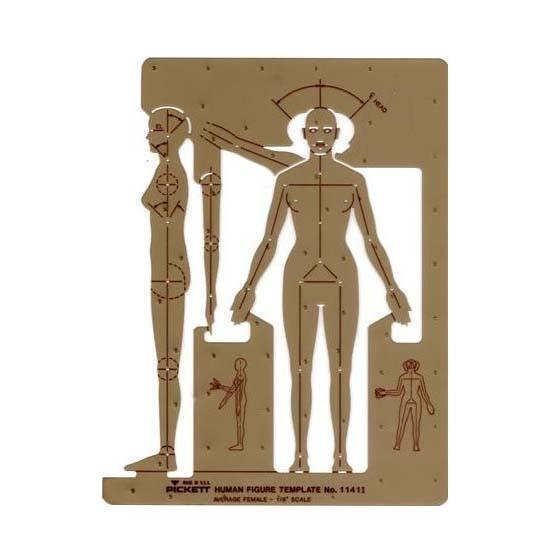 Female Human Figure Template