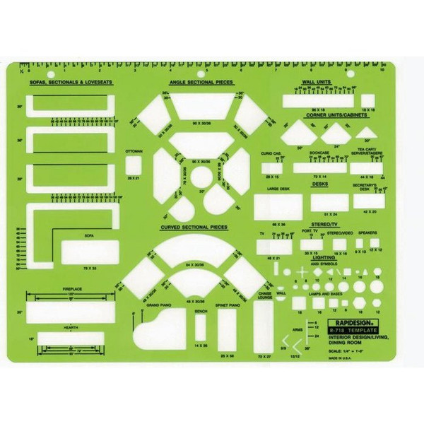 1/4" Scale Interior Design/Living Room, Dining Room