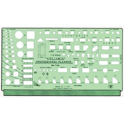 1/8" Scale Professional Planner Template