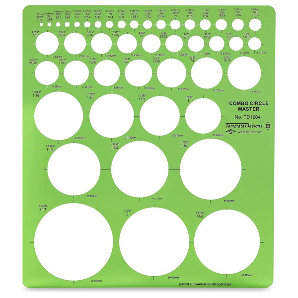 Combo Circle Master Template