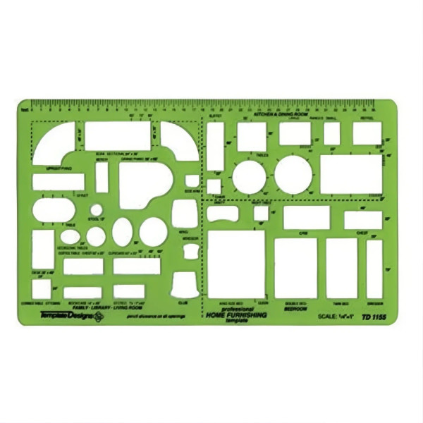 1/4" Scale Home Furnishings Template-1764081425