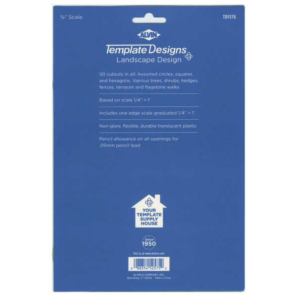 1/4" Scale Landscape Template III