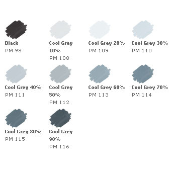 Premier Double-Ended Markers - Cool Grey Colors, Set of 12