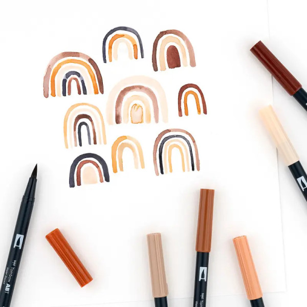 Dual Brush 10-Pen Set - Portrait Set