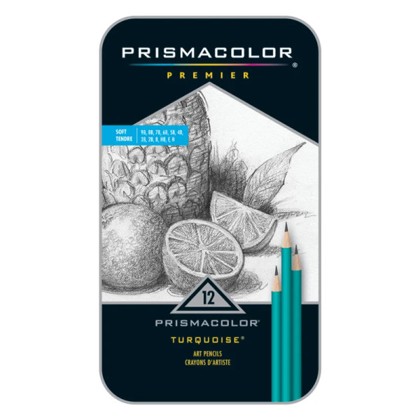 Premier Turquoise Art Pencils Set - Soft Grades