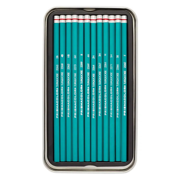 Premier Turquoise Sketching Pencils Set - Medium Grades