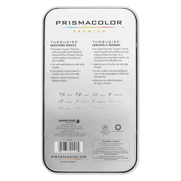 Premier Turquoise Sketching Pencils Set - Medium Grades