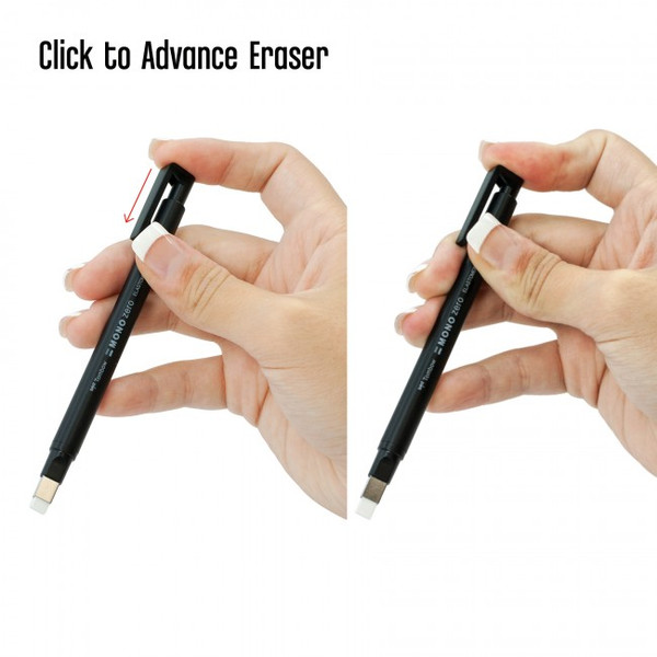 Mono Zero Rectangular Black Eraser