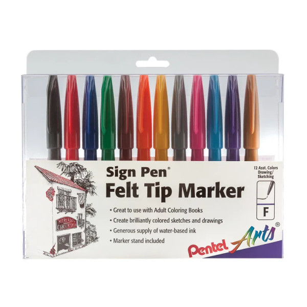 Sign Pens - 12-Pack