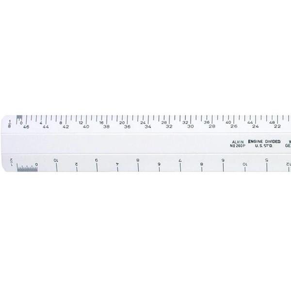 12" Four-Bevel Architect Scale