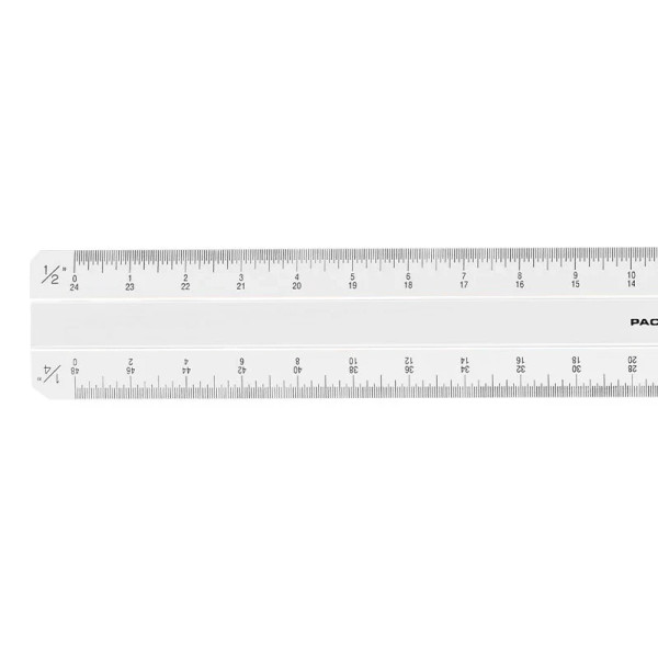 12" Four Bevel Architects Scale