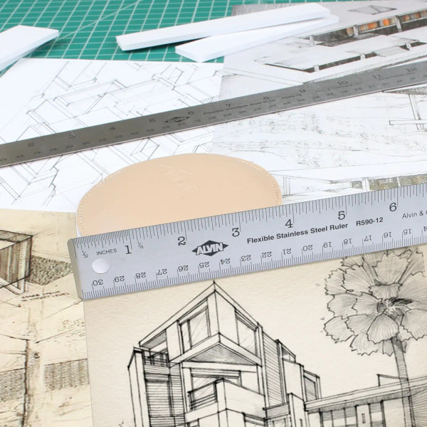 Non-Skid Flexible Stainless Steel Ruler