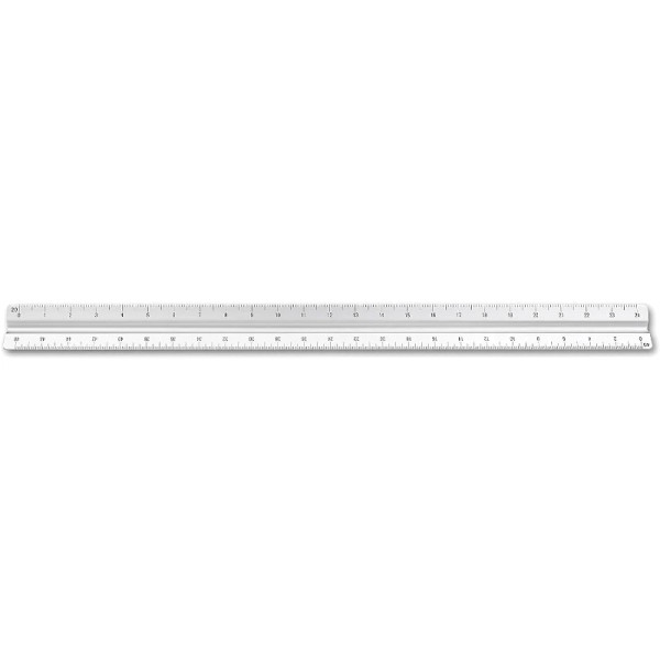 12" Engineering Aluminum Solid Triangular Scale