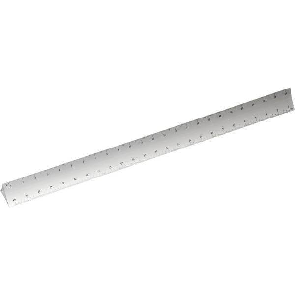 12" Hollow Aluminum Engineer Scale