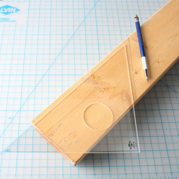 Clear Acrylic Triangles - Straight Edge