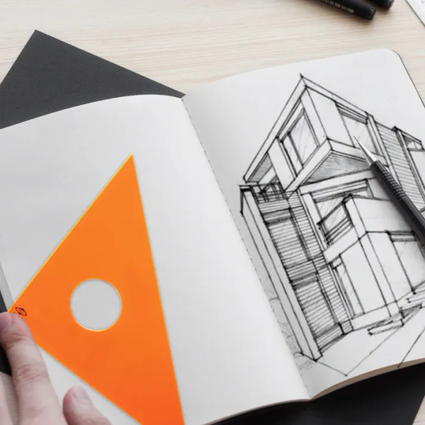 Fluorescent Triangles - Straight Edge