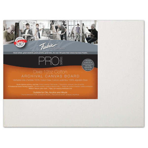 PRO Series Dixie 17.5 oz. Primed Archival Cotton Canvas Boards