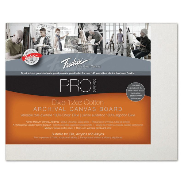 PRO Series Dixie 17.5 oz. Primed Archival Cotton Canvas Boards