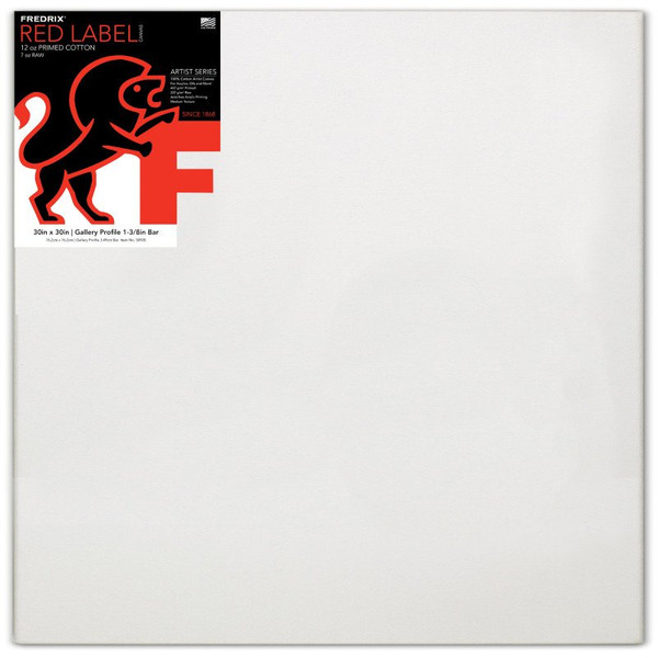 Artist Series Red Label 12 oz. Primed Cotton Stretched Canvas - Gallery Profile