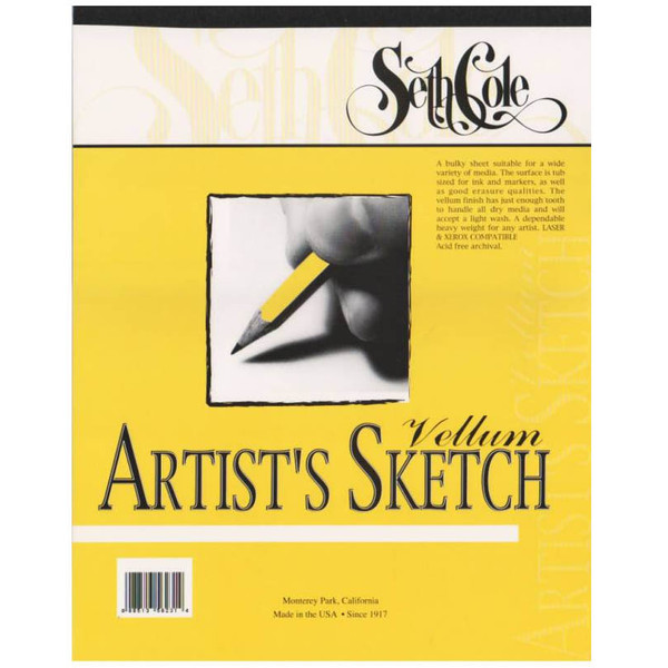 Artist Sketch Paper Pads - Vellum Finish