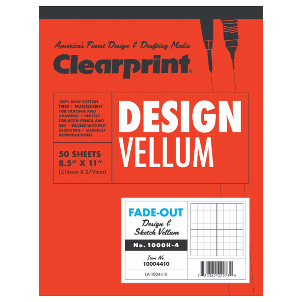 8.5 x 11 Vellum Pad 1000HP-4 - 50 Sheet