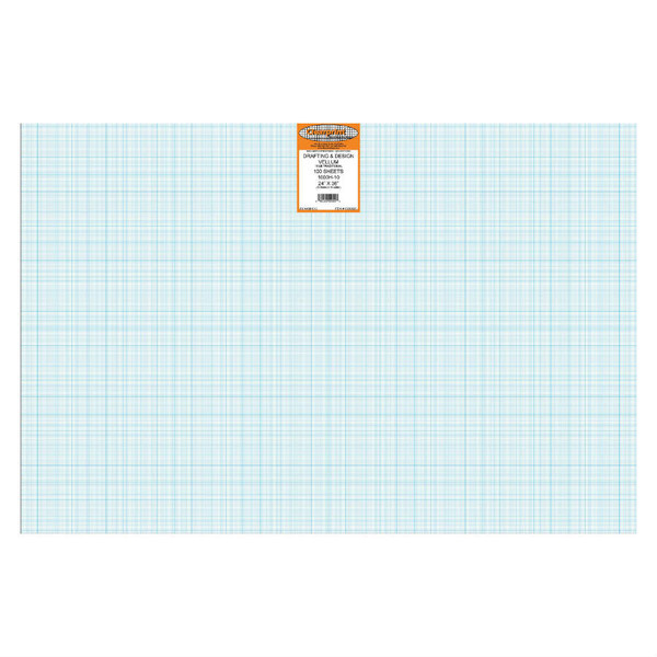 24 x 36 Vellum Sheets 1000H-10 - 10x10 Grid