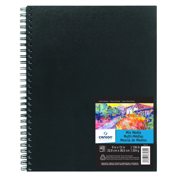 Mixed Media Wirebound Art Book