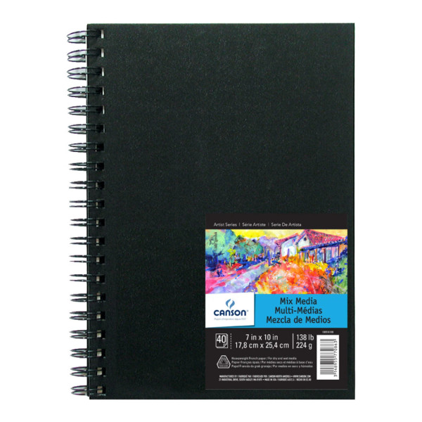 Mixed Media Wirebound Art Book