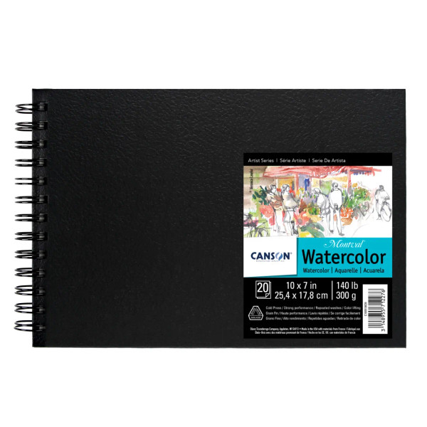 10" x 7" Montval Watercolor Field Sketch Book