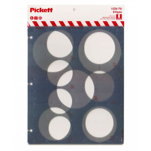 75° Ellipse Template