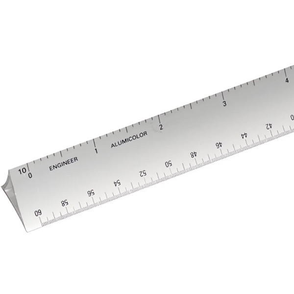 18" Hollow Aluminum Engineer Scale