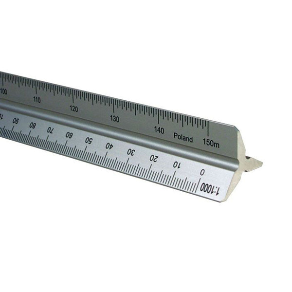 30cm Aluminum Metric Architect Triangular Scale-1764149815