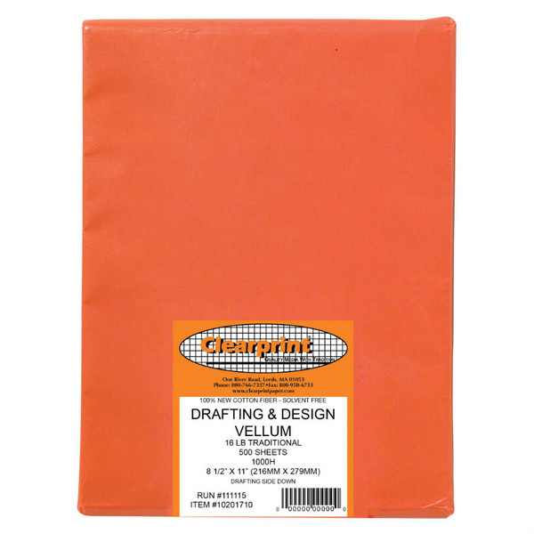 8.5 x 11 Vellum Sheets 1000H - Plain