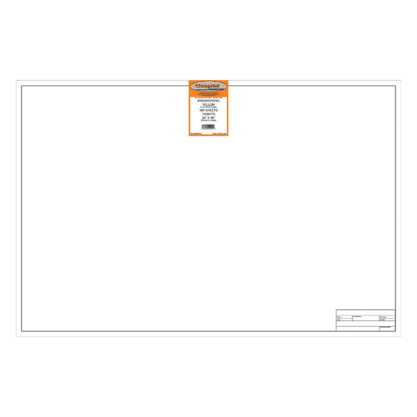 24 x 36 Vellum Sheets 1000HTS - Title Block - 100-Sheet Pack