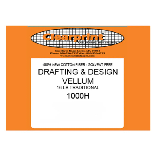 60"W  x 50yds. Vellum Roll 1000H
