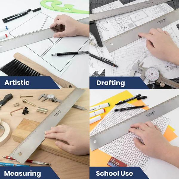 Stainless Steel Graduated Straightedges