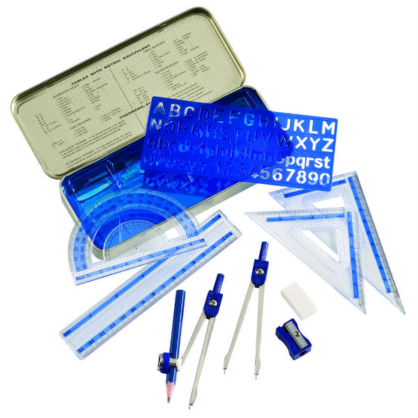 10-Piece Mathematical Instrument Set