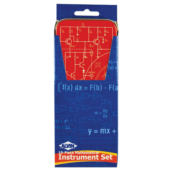 10-Piece Mathematical Instrument Set