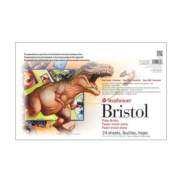 11" x 17" 500 Series Sequential Art Bristol Pad - Smooth Surface