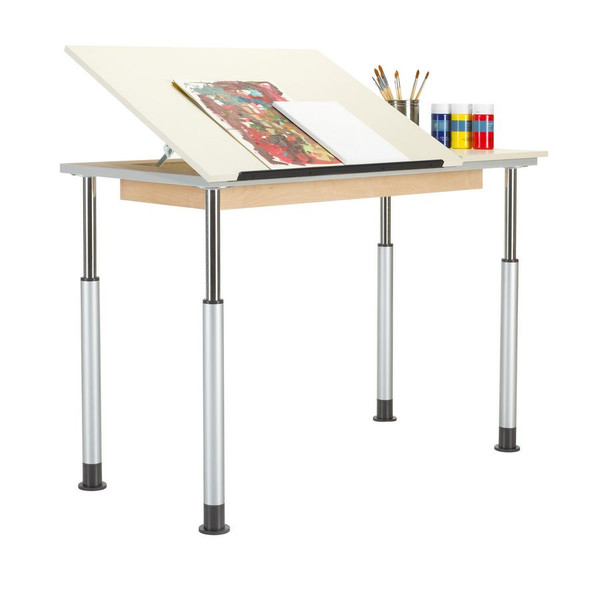 Adaptable Split-Top Drawing Table